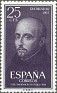 Spain 1955 Characters 25 CTS Grayish Violet Edifil 1166. Spain 1955 1166 Loyola. Uploaded by susofe